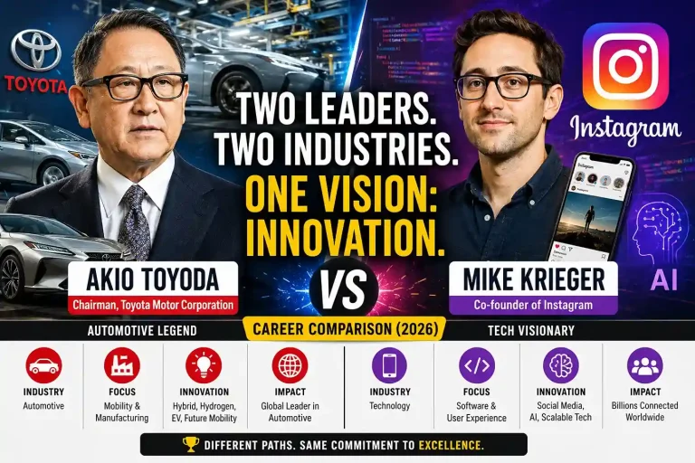 Akio Toyoda and Mike Krieger