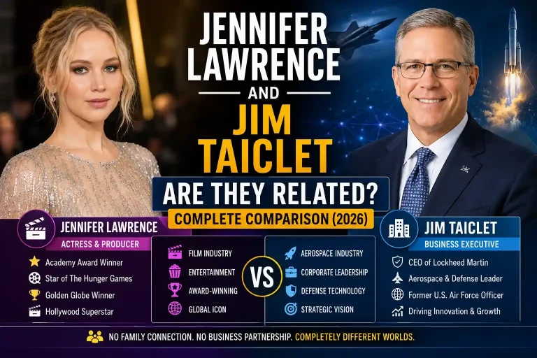 Jennifer Lawrence and Jim Taiclet