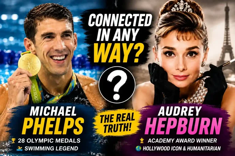 Michael Phelps and Audrey Hepburn